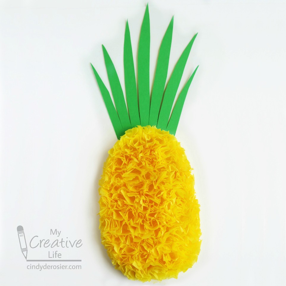 Cindy deRosier My Creative Life Tissue Paper Pineapple