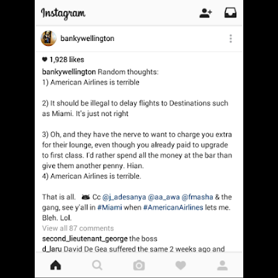 NEZITIC: BANKY W MEME ON AMERICAN AIRLINE