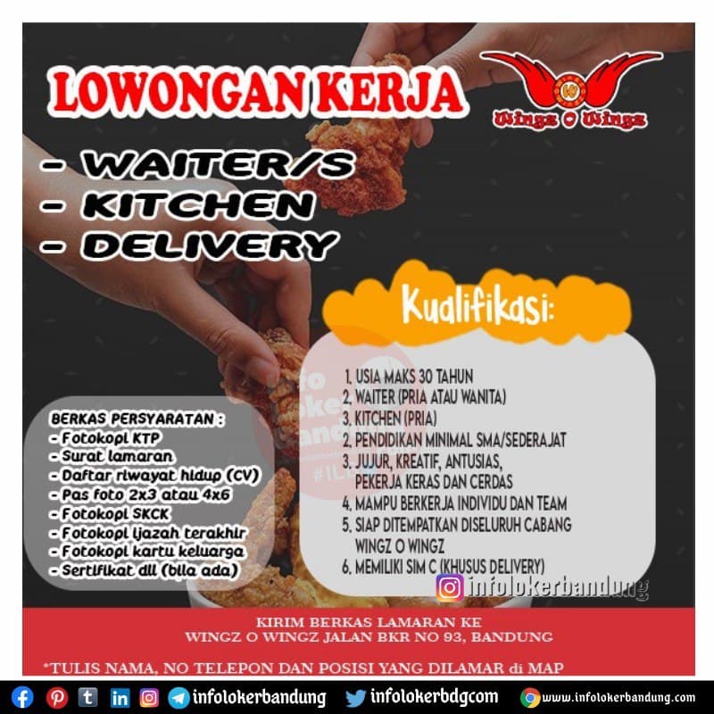 Lowongan Kerja Wingz O Wingz Bandung Maret 2021 - Info Loker Bandung