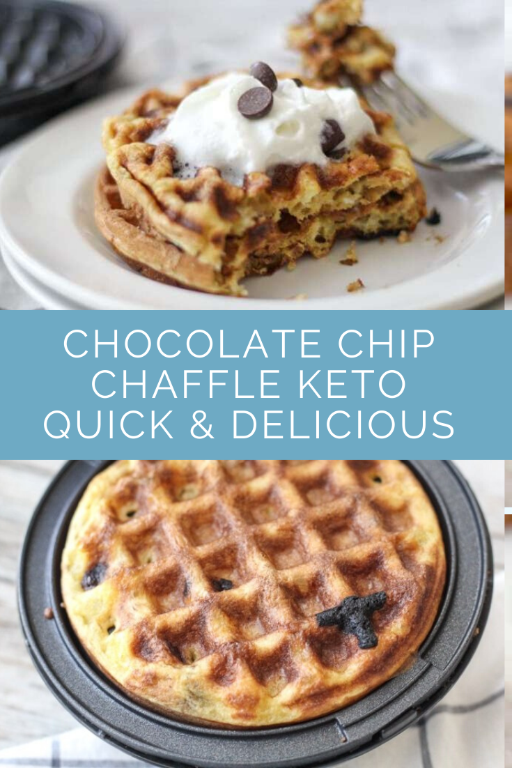 CHOCOLATE CHIP CHAFFLE KETO RECIPE (QUICK & DELICIOUS)