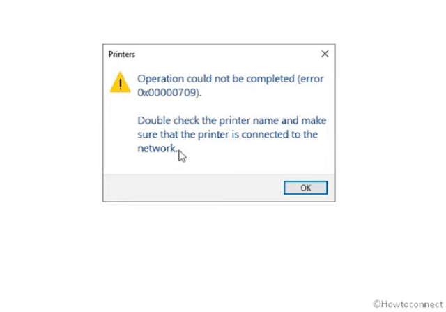 Fix Network Printing Error #283, 0x00000709, 0x0000011 KB5007189 Windows 10
