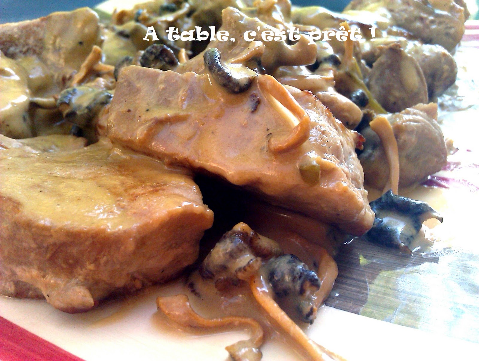à table, c'est prêt ! Filet mignon aux chanterelles