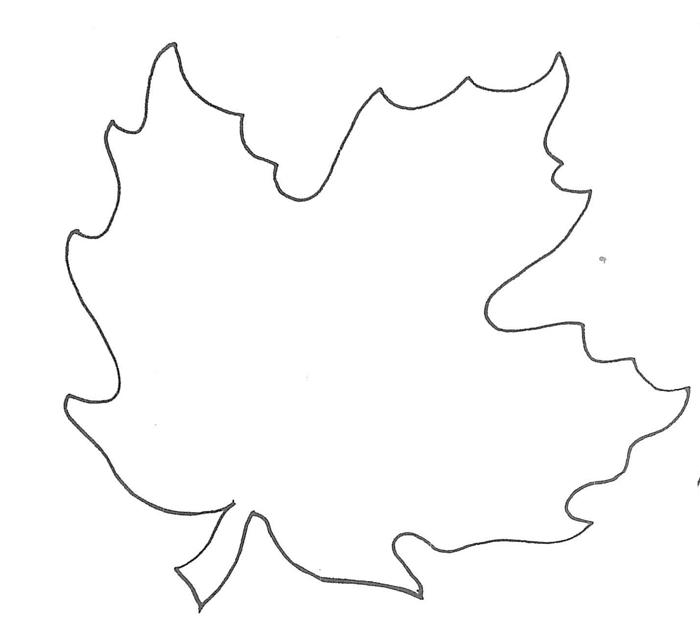Template Of A Maple Leaf