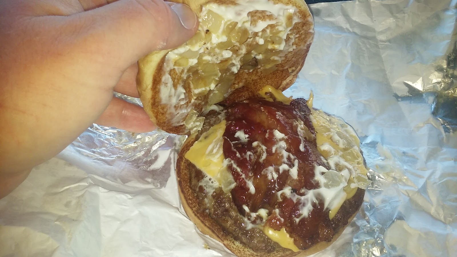 The Adventurous food guy Sonic Garlic Butter Bacon Burger