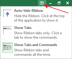 How to Hide and Show Excel's Ribbon