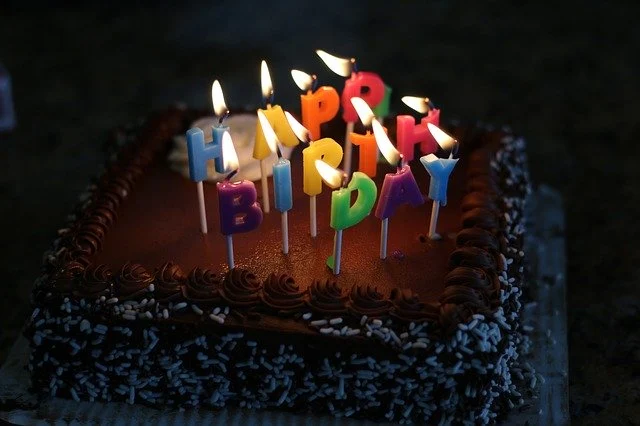 Beautiful Happy Birthday Image in hd with cake and candles free download