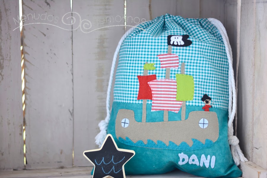 Saco para el almuerzo barco pirata