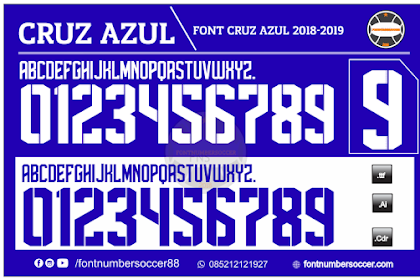 Font Cruz Azul 2018-2019