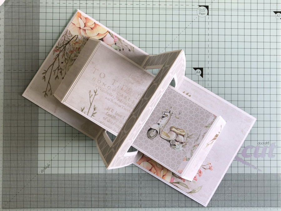 The Paper Cove Double Concertina Card Tutorial Stamping Bella