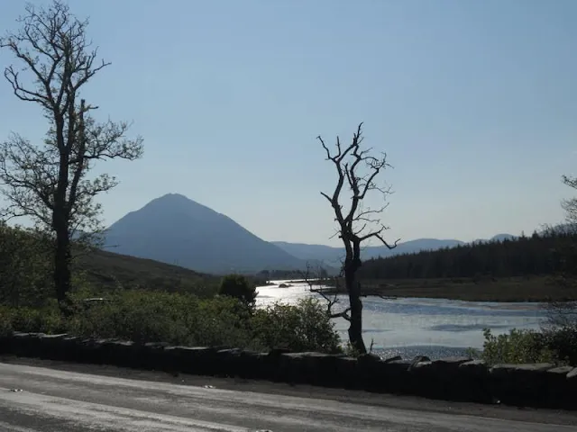 County Donegal Ireland Road Trip: View of Mt. Errigal from Gweedore