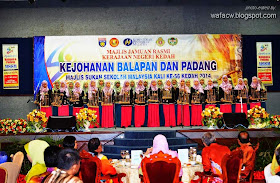 Majlis Jamuan Rasmi Kerajaan Negeri Kedah MSSM 2014 Kejohanan Balapan dan Padang