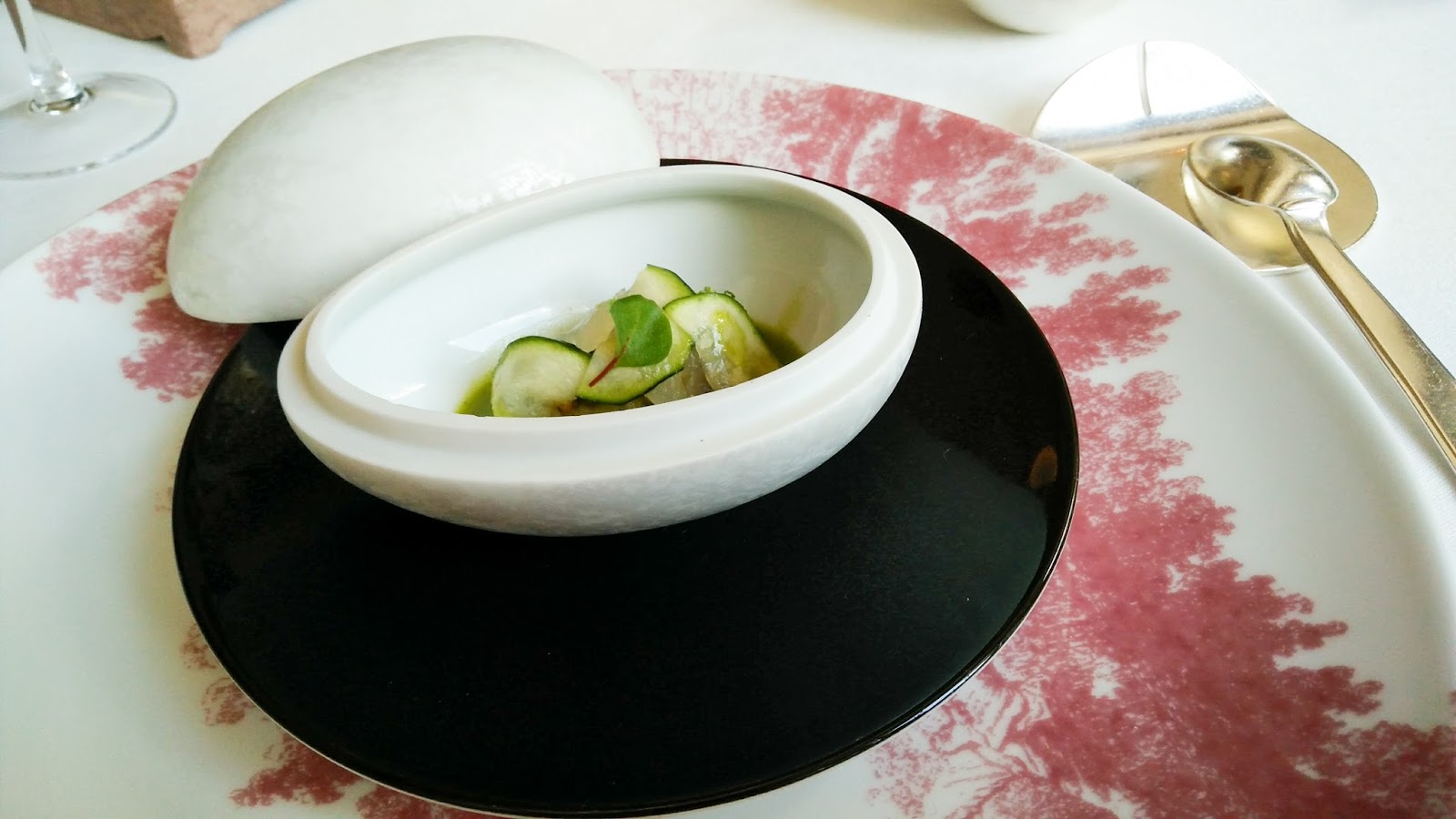 3 Michelin starred lunch at restaurant Alain Ducasse, The Dorchester