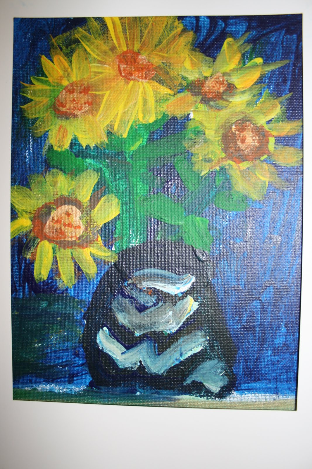 Art Kids of Benavidez Elementary Van Gogh Sunflowers presented by