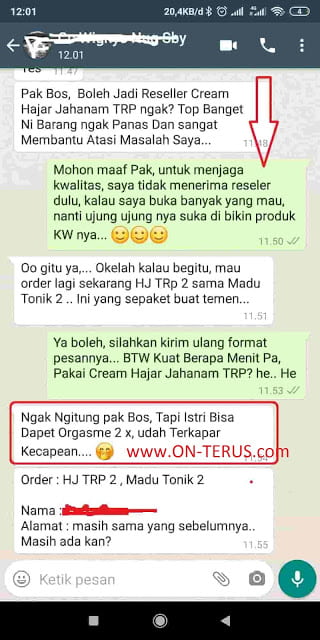 Testimoni Pengguna Cream Hajar Jahanam TRP Obat Kuat Oles Tanpa Rasa Panas