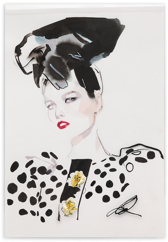minchki fashion illustrator David Downton