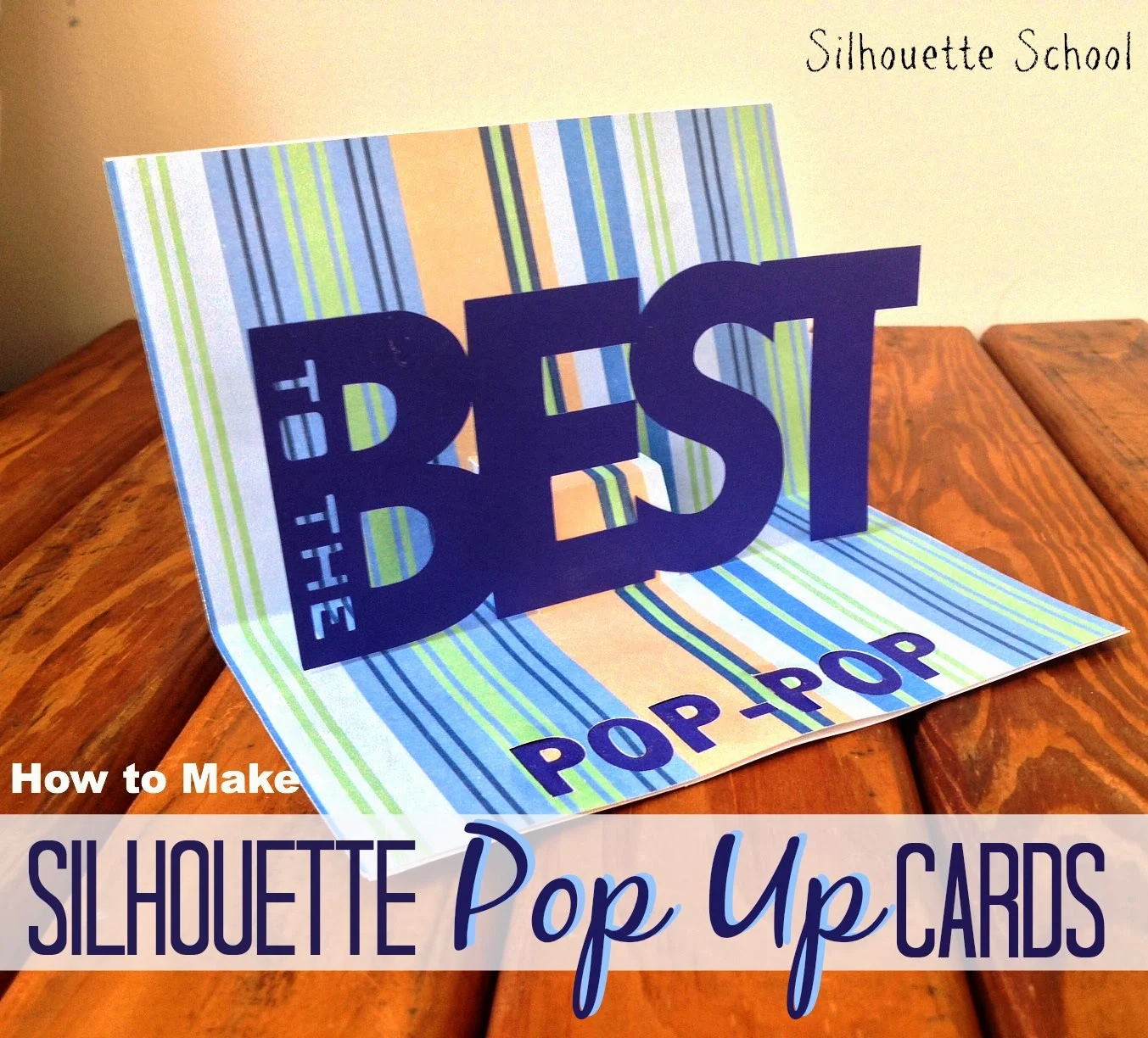Pop-up card, Silhouette, tutorial, Silhouette Studio, free template