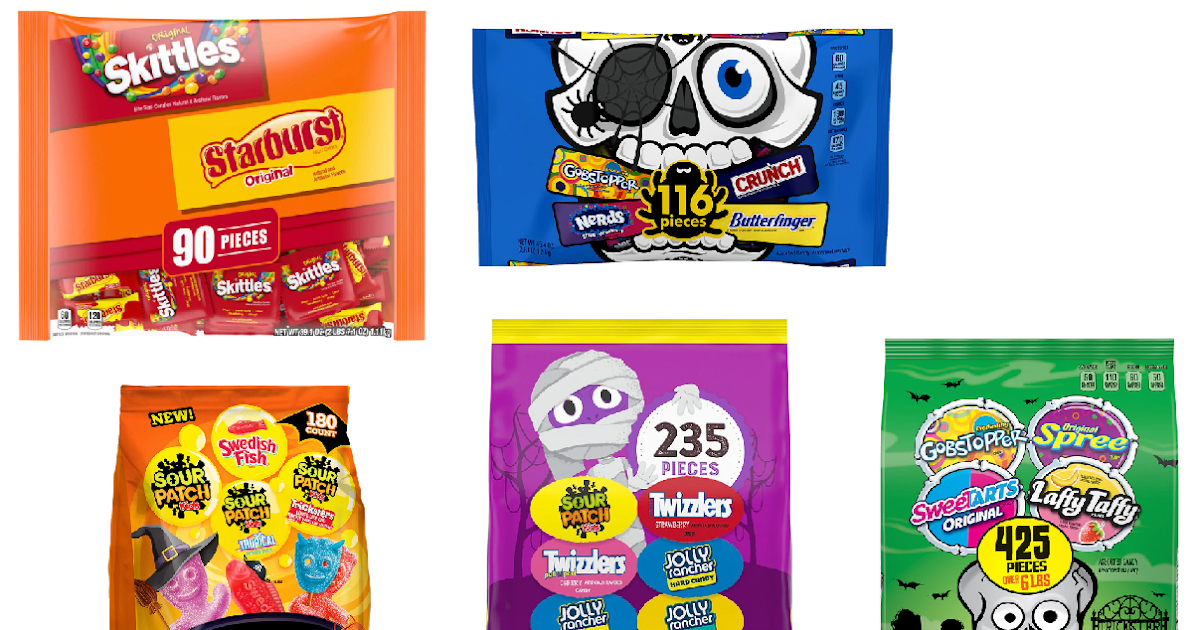 Clearance Candy Sale! 116 Piece, 2.8 Pounds, Piece Butterfinger, Nestle Crunch, Nerds