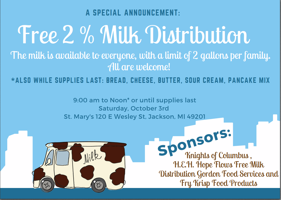 Jackson Area Assembly 2186 Milk Distribution 2020