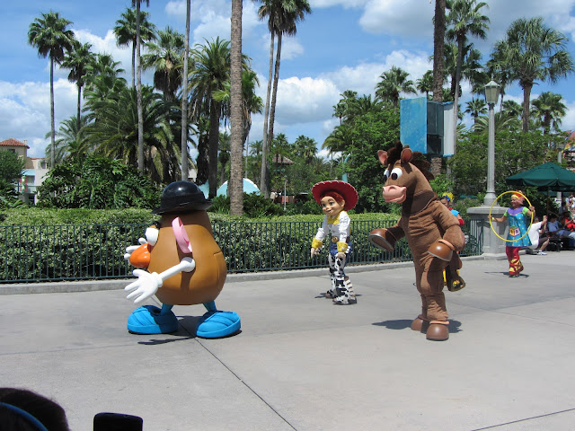 Mr. Potato Head Jessie and Bullseye Toy Story Characters Disney's Hollywood Studios Walt Disney World