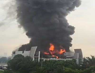 Gereja terbakar di Serpong