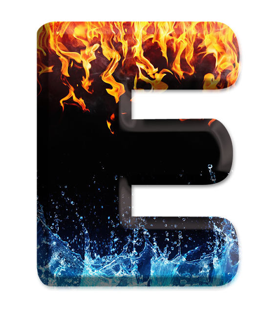 Sussurro de Amor: Alfabeto textura fogo e água