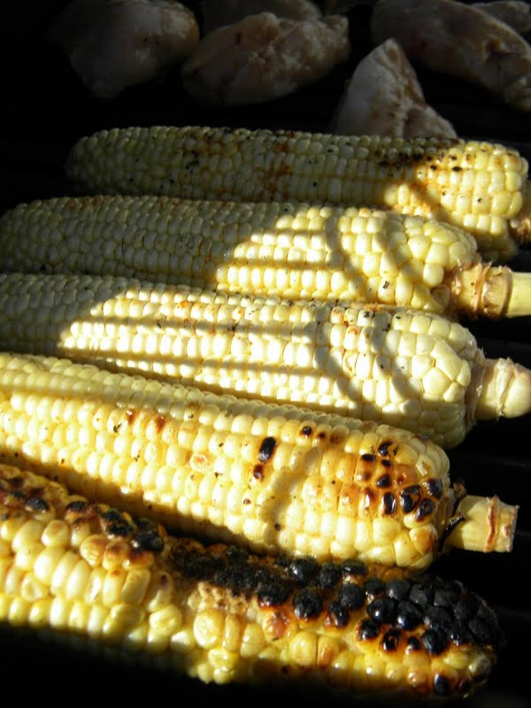 Hot Mess Cooking Grilled Corn on the Cob with a Parmesan Crust