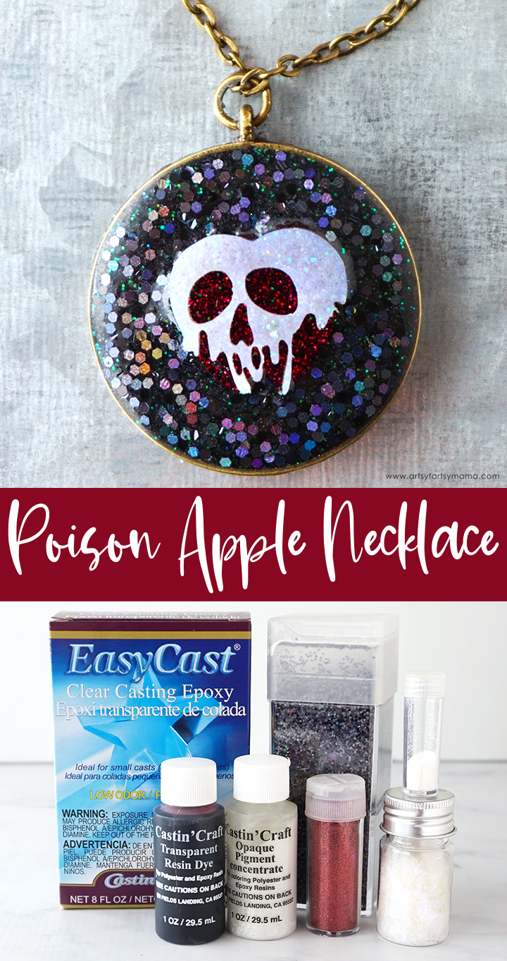 DIY Resin Poison Apple Necklace