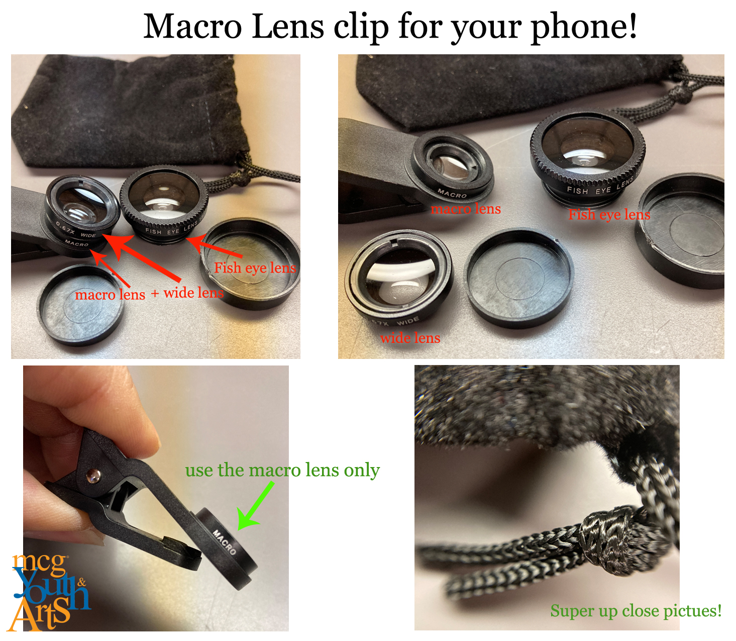 Macro lens attachment