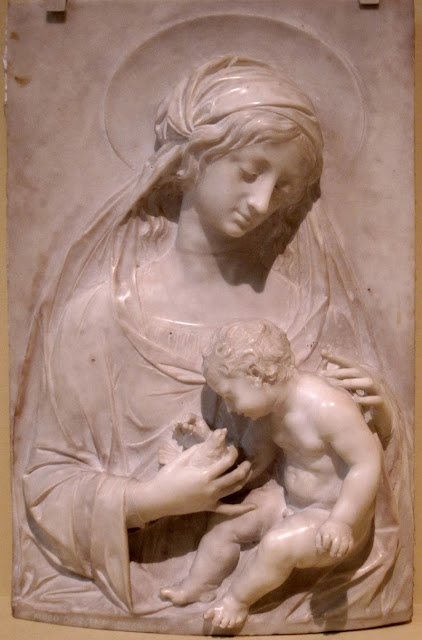 Мадонна с младенцем, мрамор Альчео Доссена, 1930 Музей искусств Сан-Диего