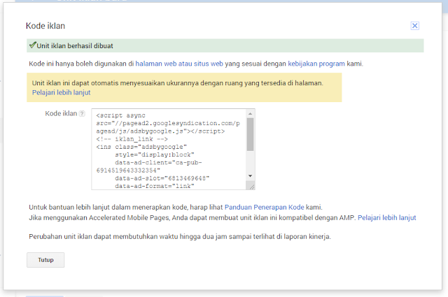 Cara Membuat Iklan Link atau Iklan Tautan Adsense Terbaru