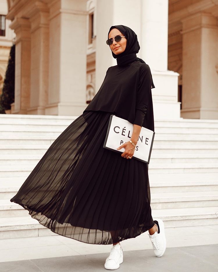 Plated Skirts style for Hijab
