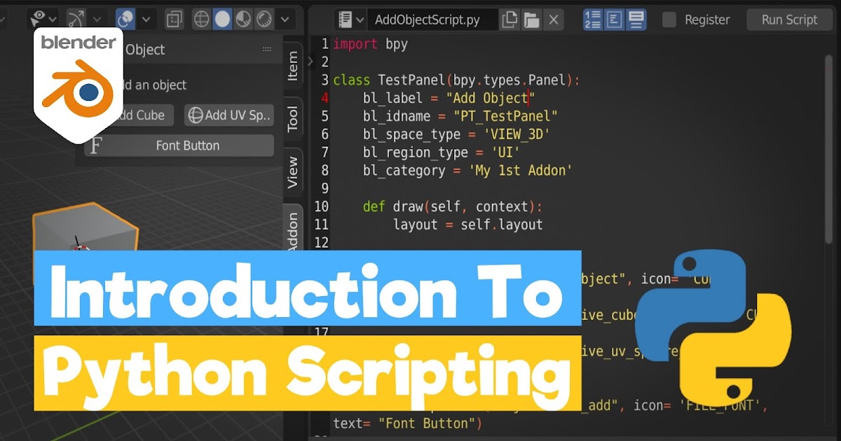 Darkfall : An Introduction to Scripting (Blender Python - bpy)