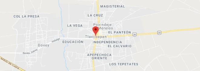 Mapa de Calles de Tlaxcoapan