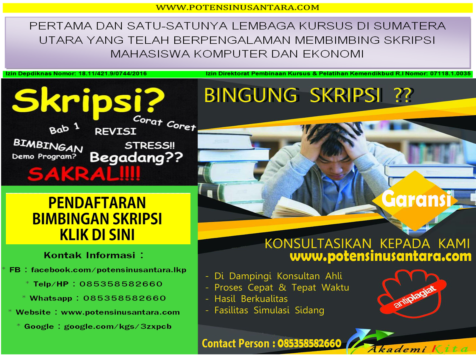 BIMBINGAN SKRIPSI D3/S1