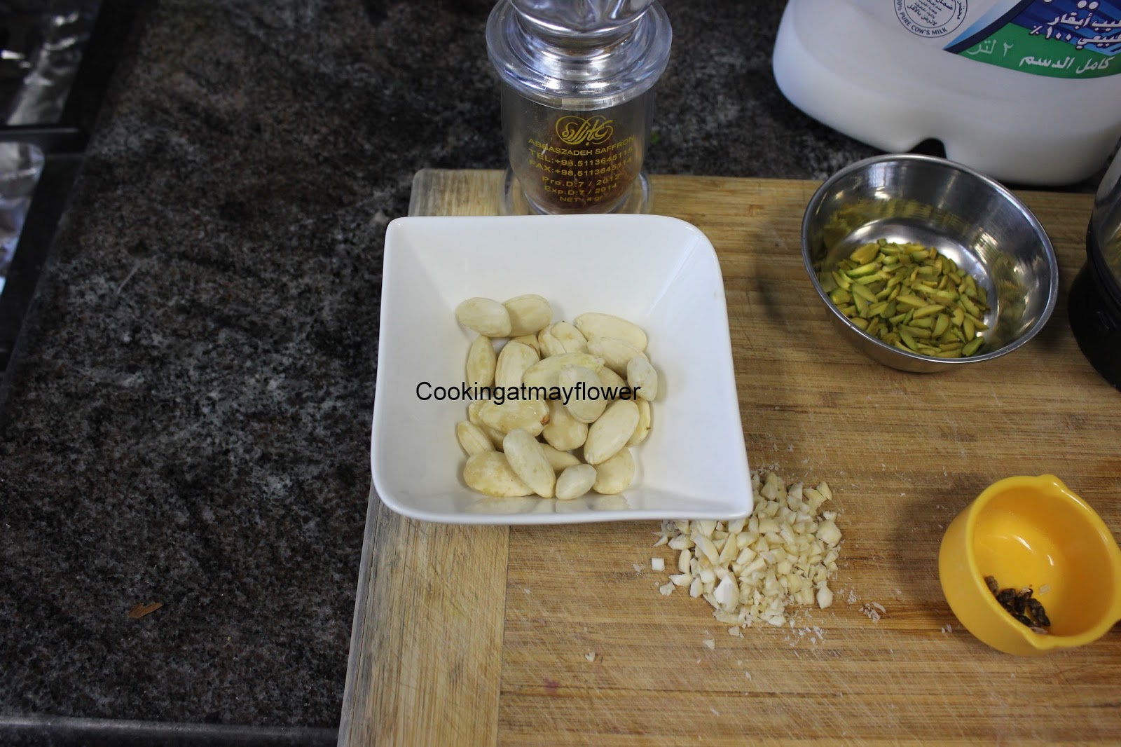 Cooking at Mayflower Badam milk/Indian Almond milk/Badam paal Video recipe