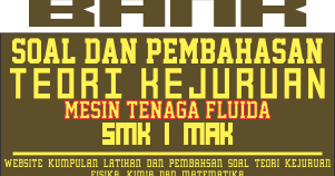 30 Latihan Dan Pembahasan Soal Mesin Tenaga Fluida