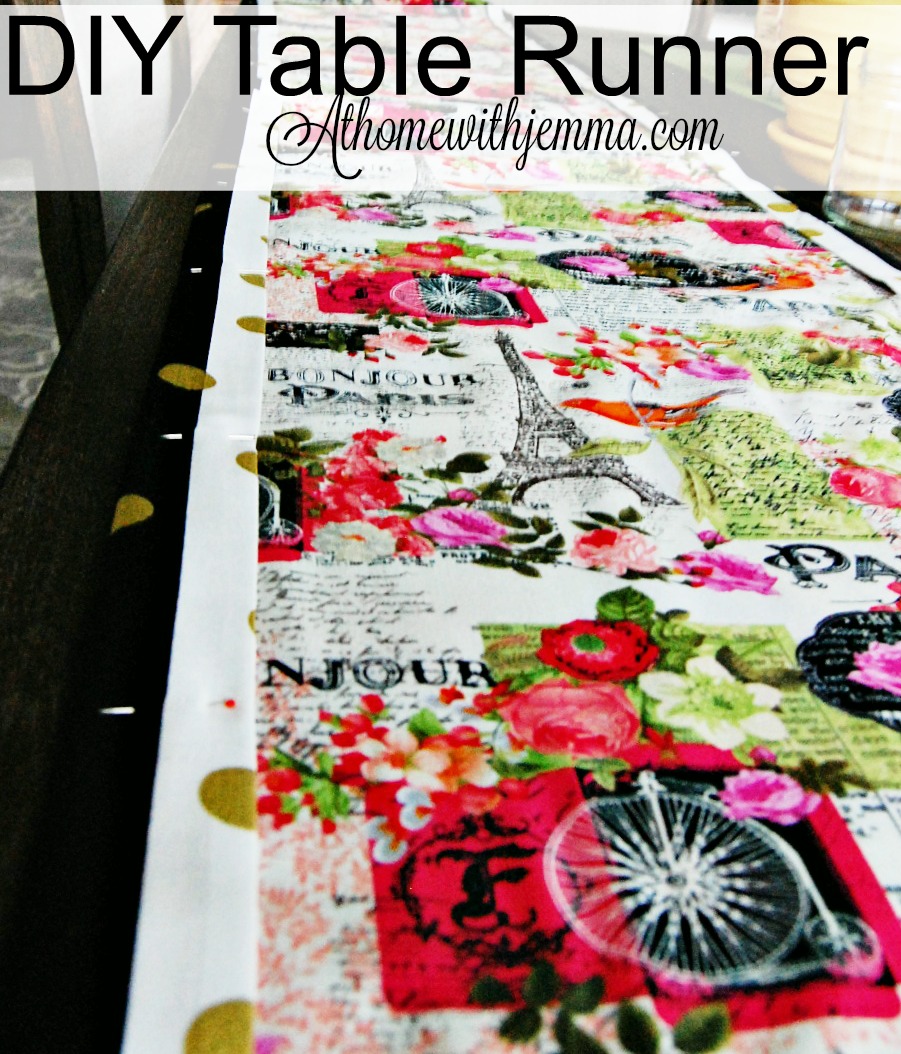 DIY French Table Runner At Home with Jemma