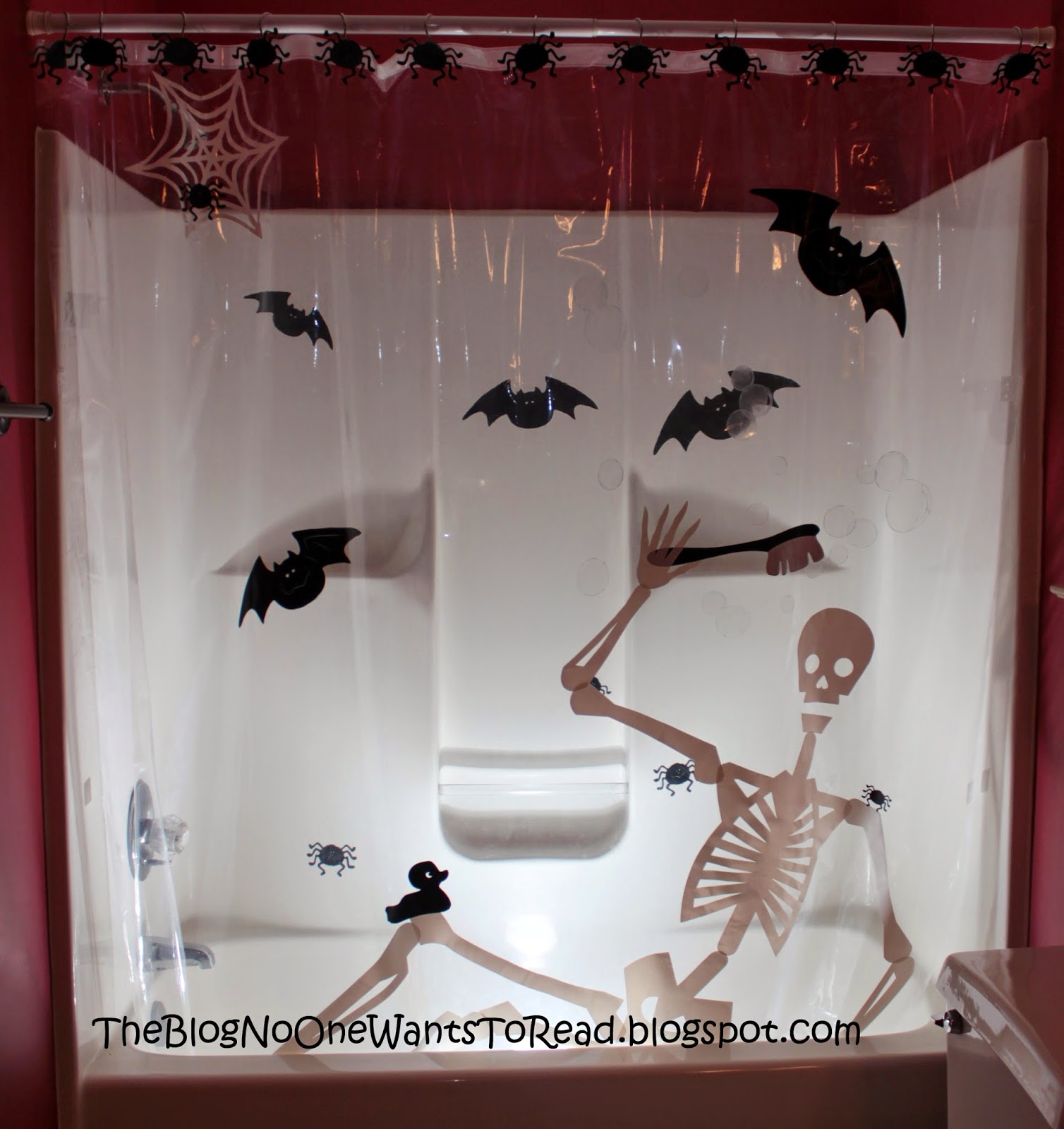 The Blog No One Wants to Read: Skeleton Shower Curtain