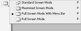 Standar Screen Mode