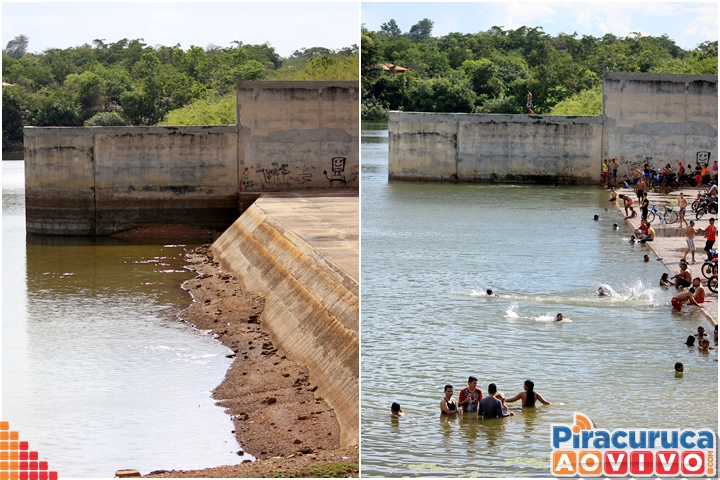 Em 4 meses paisagem da barragem do Rio Piracuruca muda totalmente - Imagem 1