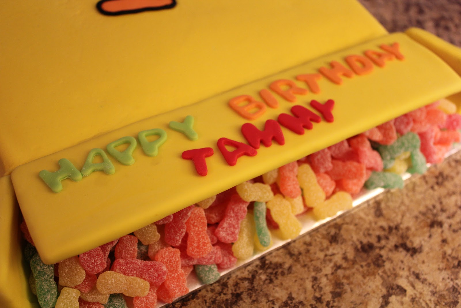 A Blissful Bash: Sour Patch Kids cake