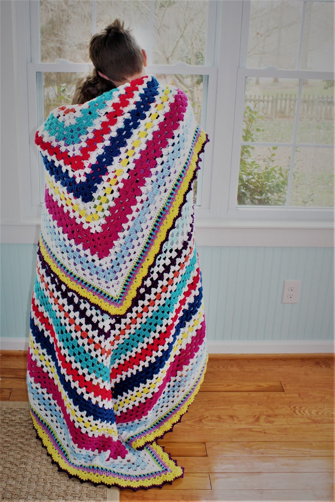 The Harris Sisters Granny Square Scrap Afghan