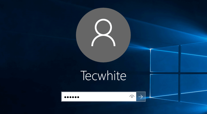 Tela de login Windows 10