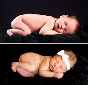 Newborn photography by a professional versus amateur