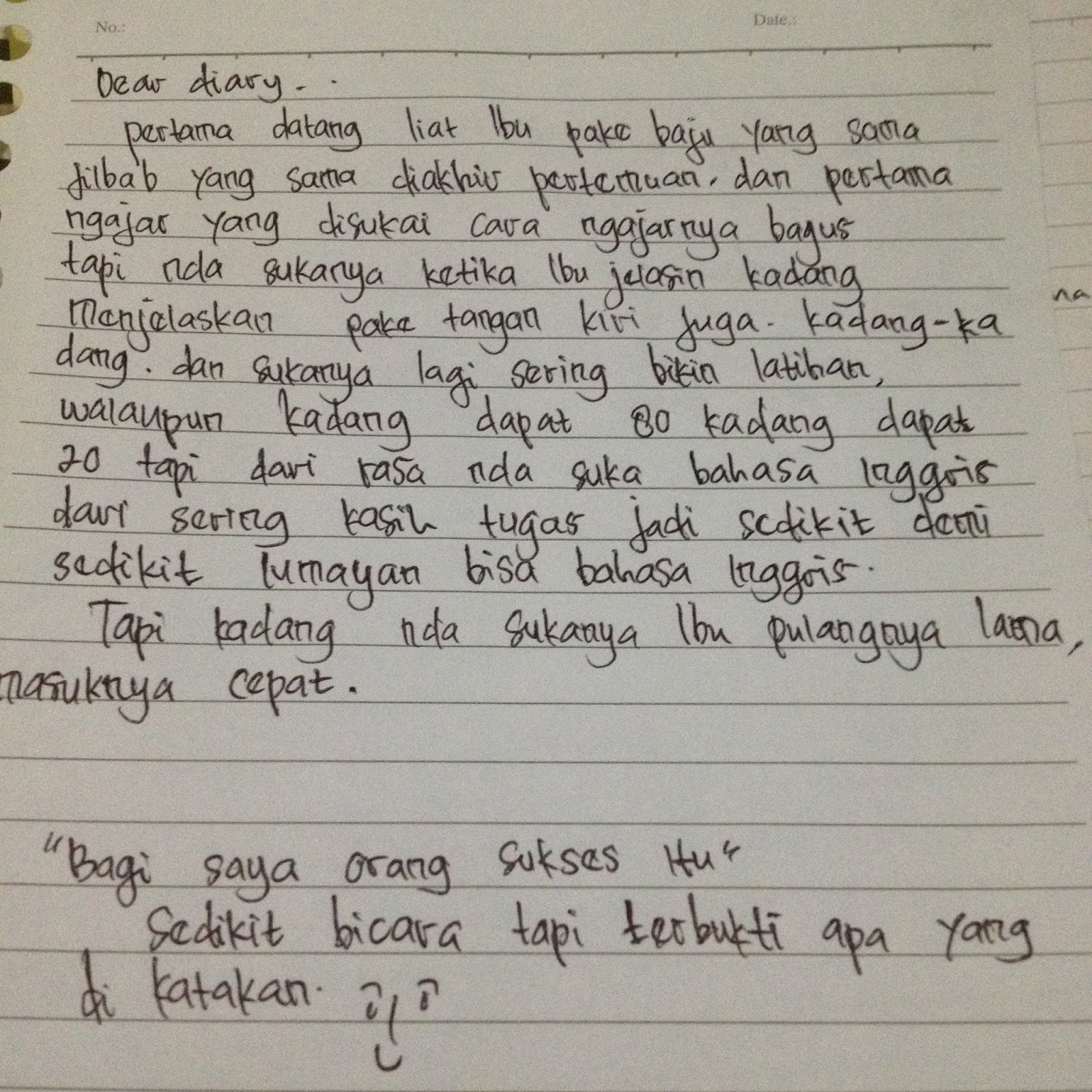 Pesan Dan Kesan Untuk Dosen Pengajar Cara Mengajarku