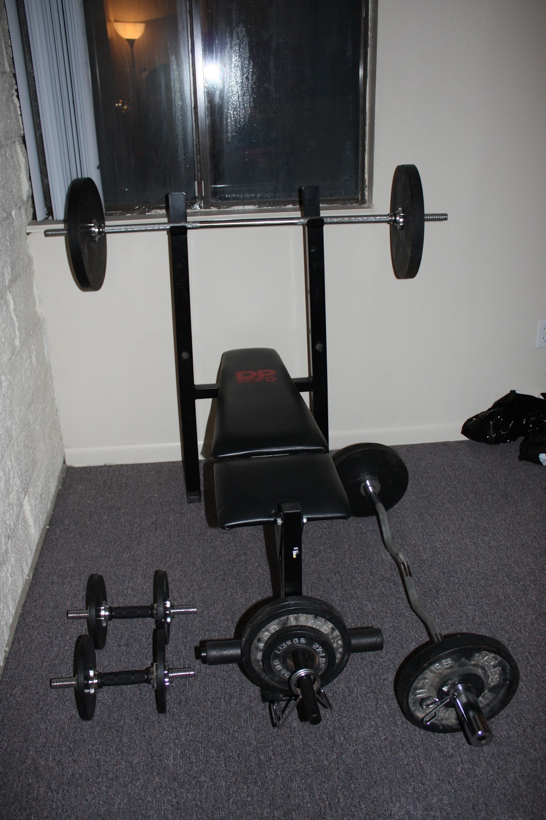 Moving Home to Texas! Weights and Weight Bench 85