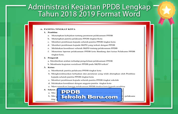 Administrasi Kegiatan PPDB Lengkap Tahun 2018 2019 Format Word Administrasi Kegiatan PPDB Lengkap Tahun 2018 2019 Format Word