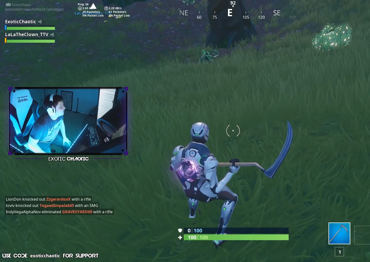 A Fortnite streamer freaks out after noticing a 75,000 donation during