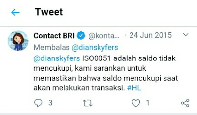 Transaksi Gagal Internet Banking BRI ISO0051