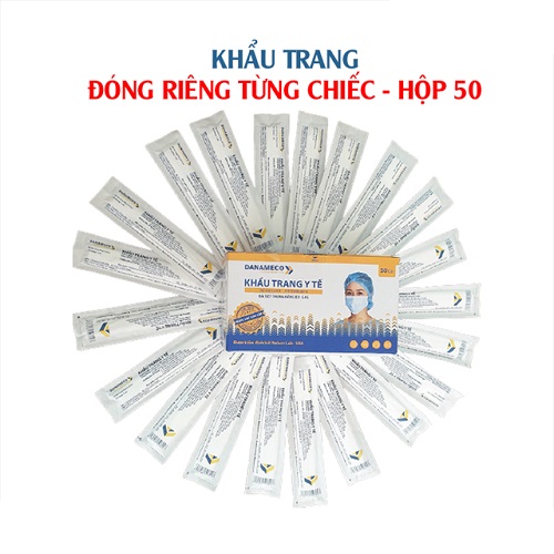 Khẩu Trang Danameco Đóng Riêng Từng Chiếc – Hộp 50